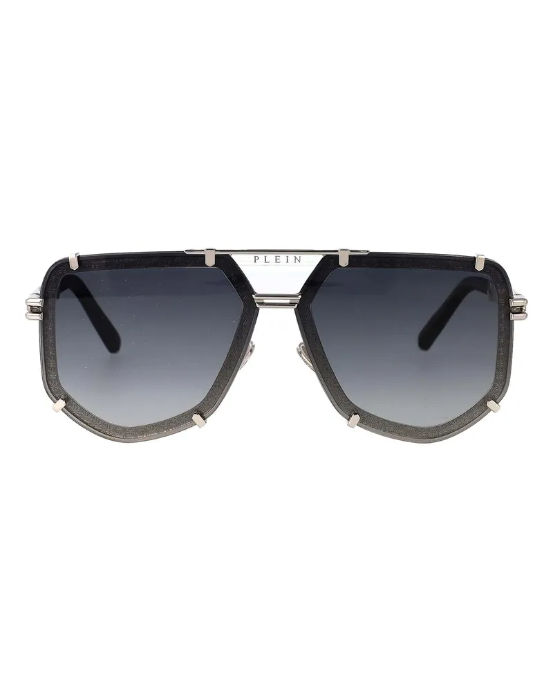 Philipp Plein Sonnenbrille - Schwarz Schwarz