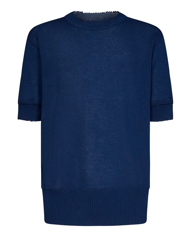 Maison Margiela Rundhalspullover - Blau Blau