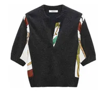 V-Pullover - Grau