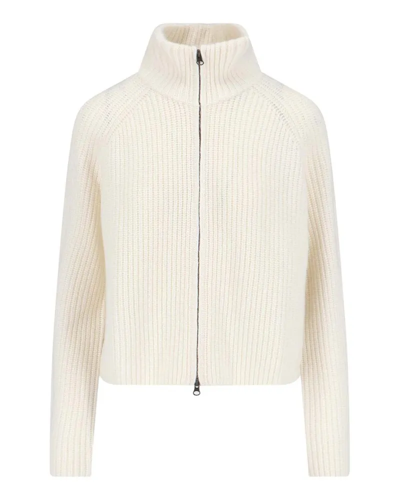 Lisa Yang Rundhalspullover - Weiß Weiß