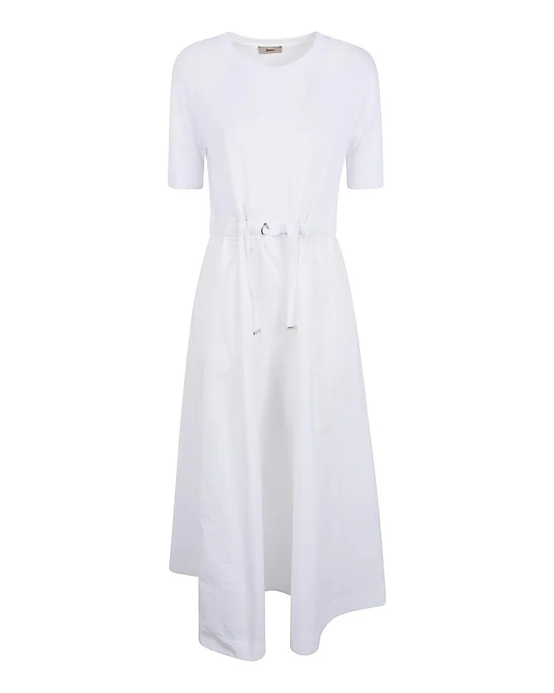 Herno Knielanges Kleid - Weiß Weiß