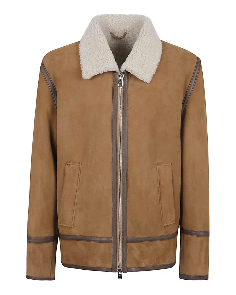 Dondup Ledermantel - Camel Camel