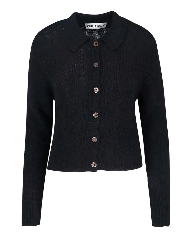 Our Legacy Cardigan - Schwarz Schwarz