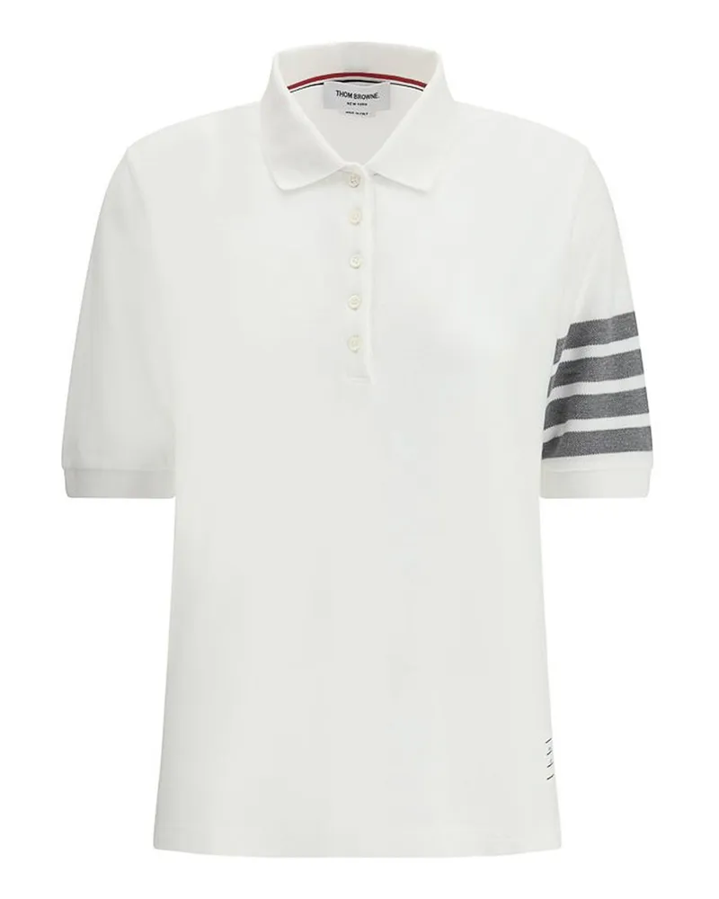 Thom Browne Poloshirt - Weiß Weiß
