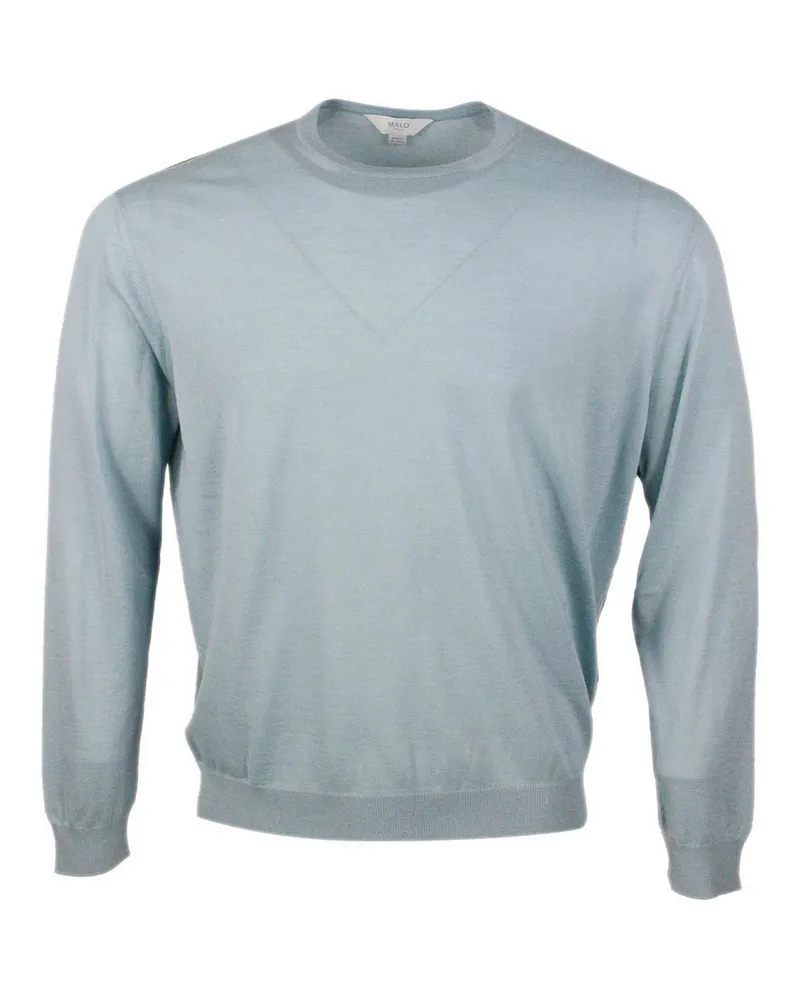 Malo Rundhalspullover - Grün Grün