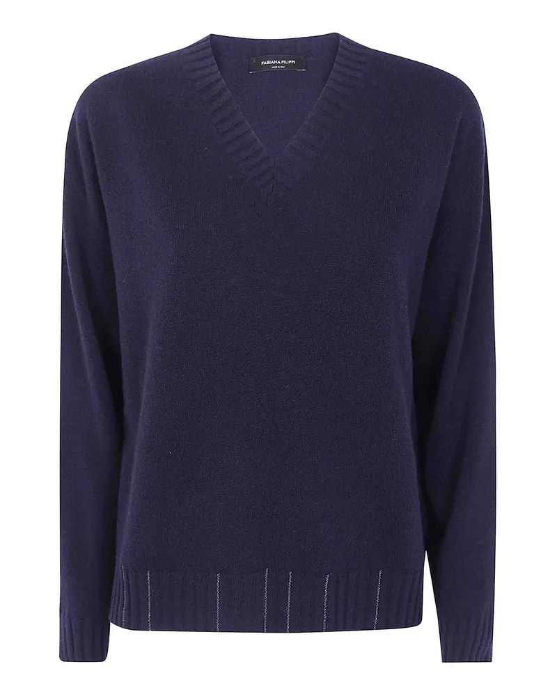 Fabiana Filippi Rundhalspullover - Blau Blau