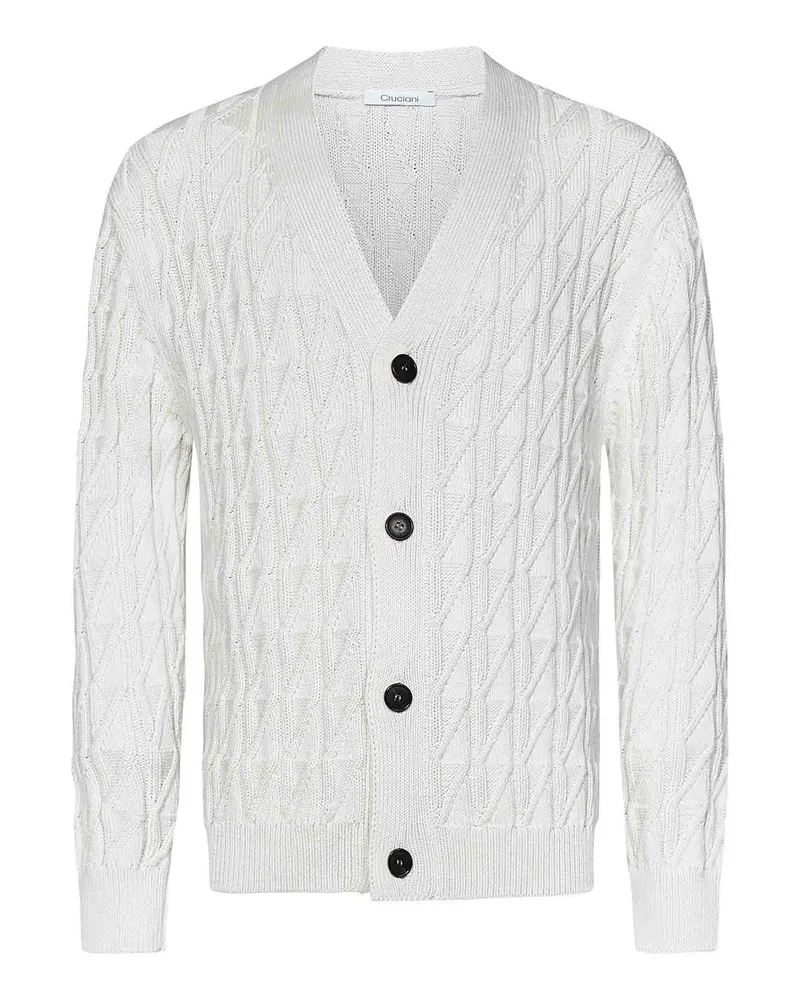 Cruciani Cardigan - Weiß Weiß