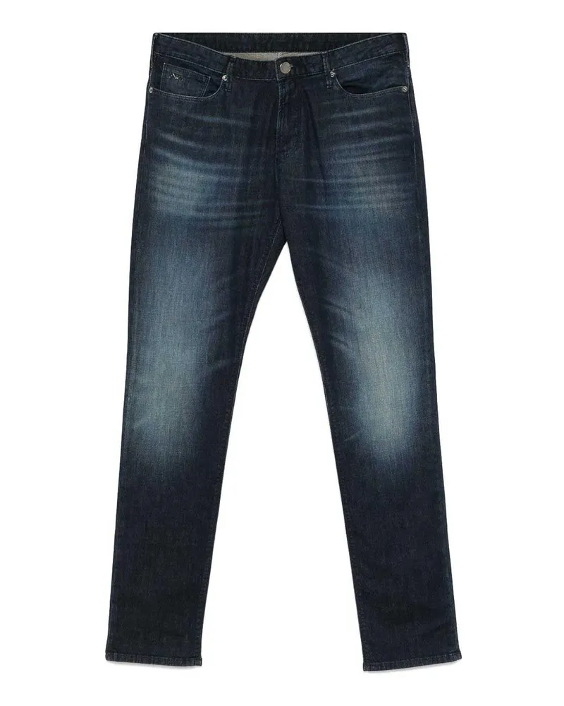 Emporio Armani Straight Leg Jeans - Blau Blau