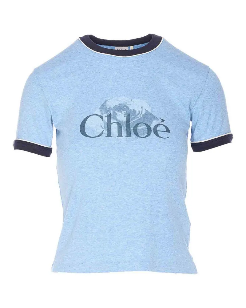 Chloé Rundhalspullover - Blau Blau