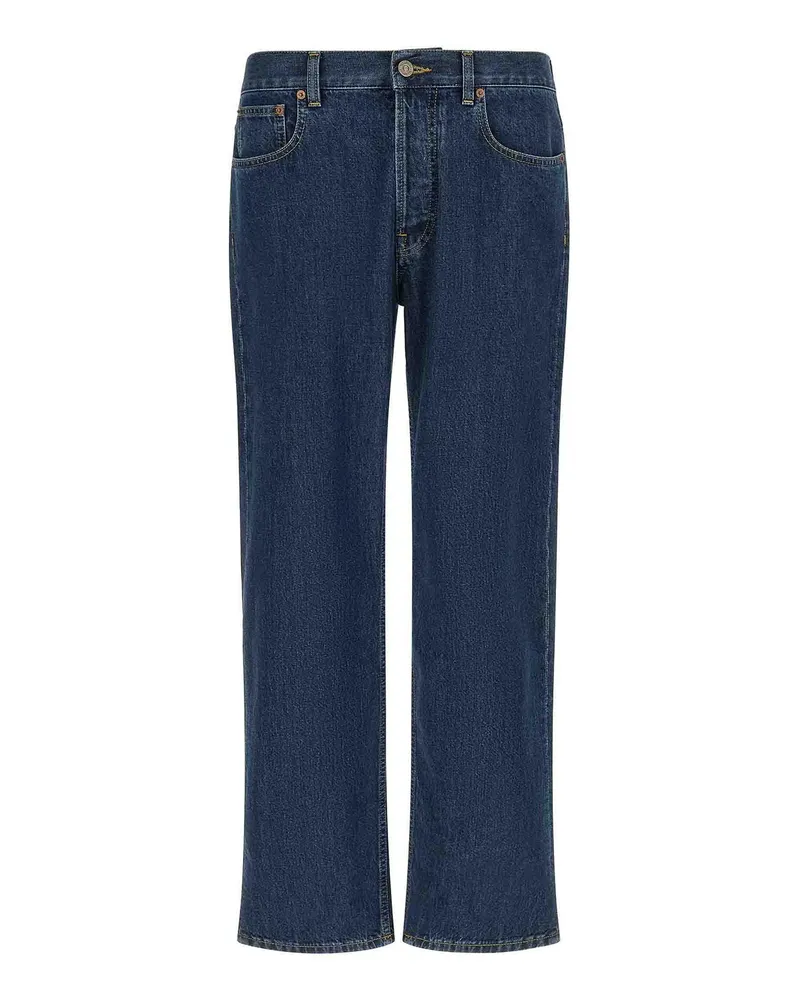 Valentino Garavani Straight Leg Jeans - Blau Blau