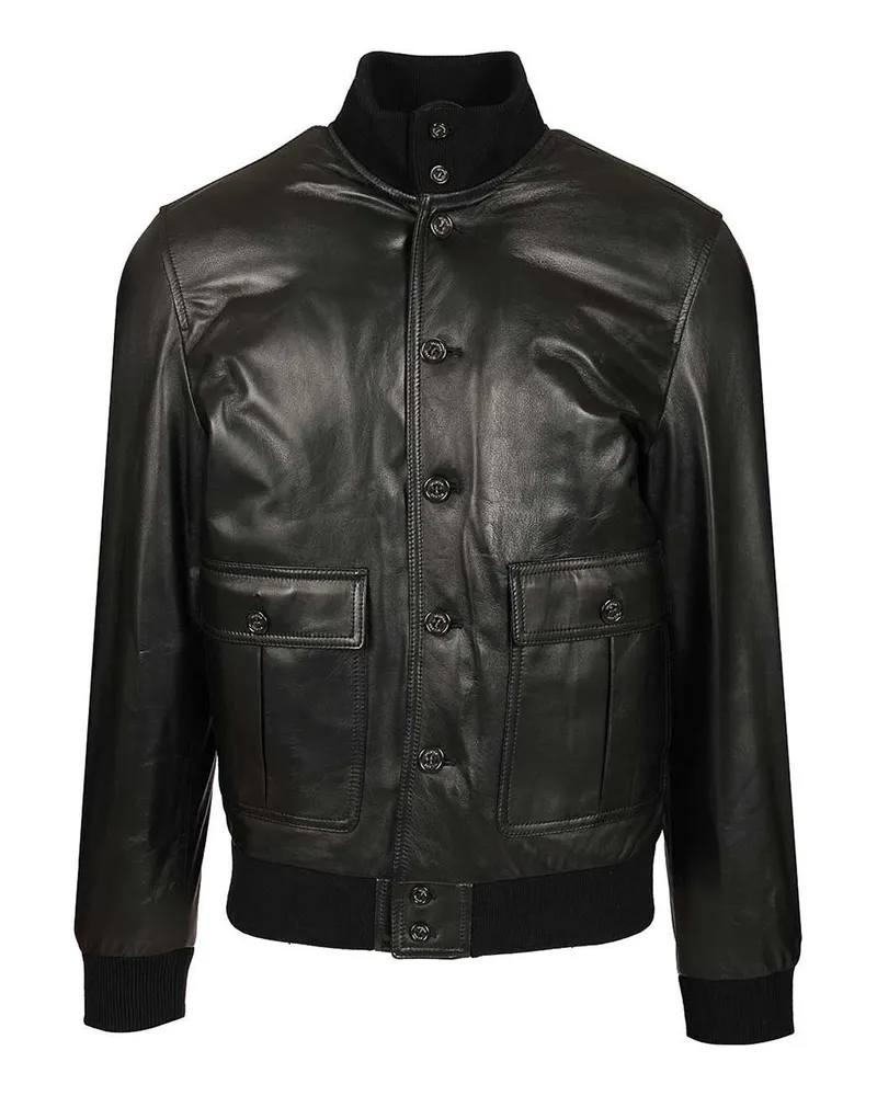Valstar Lederjacke - Schwarz Schwarz