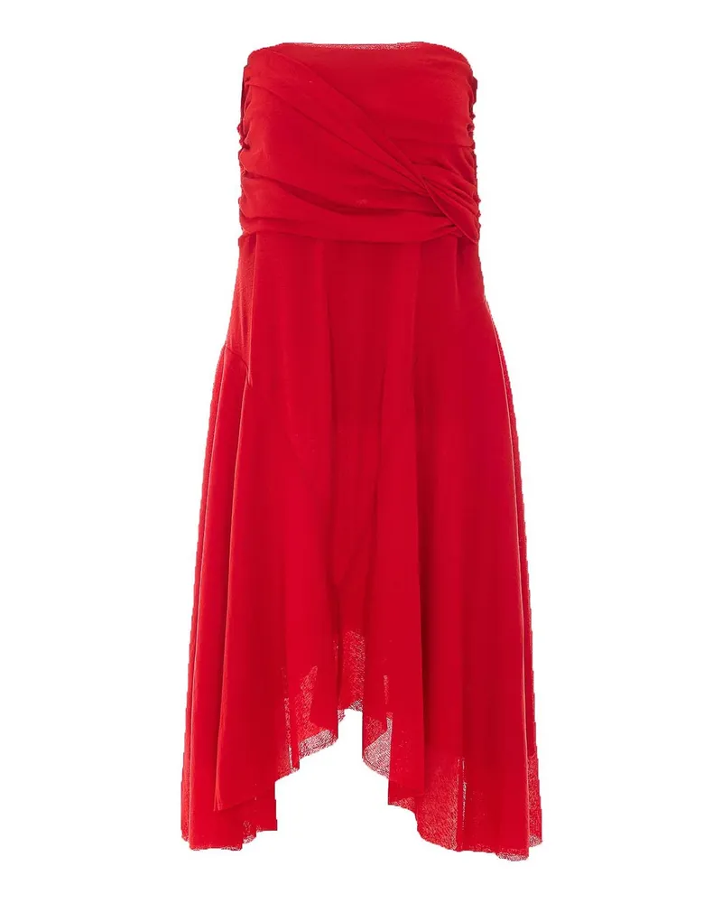 Ganni Knielanges Kleid - Rot Rot