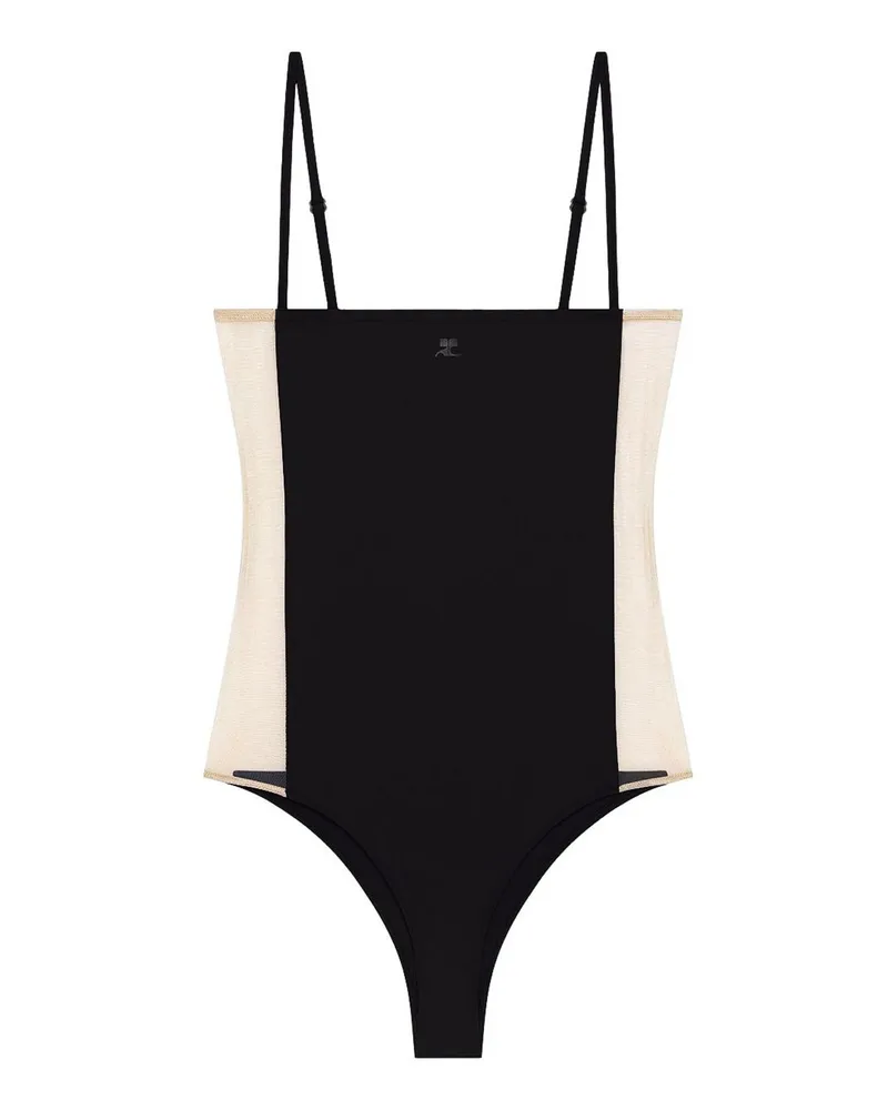 Courrèges Badeanzug - Schwarz Schwarz