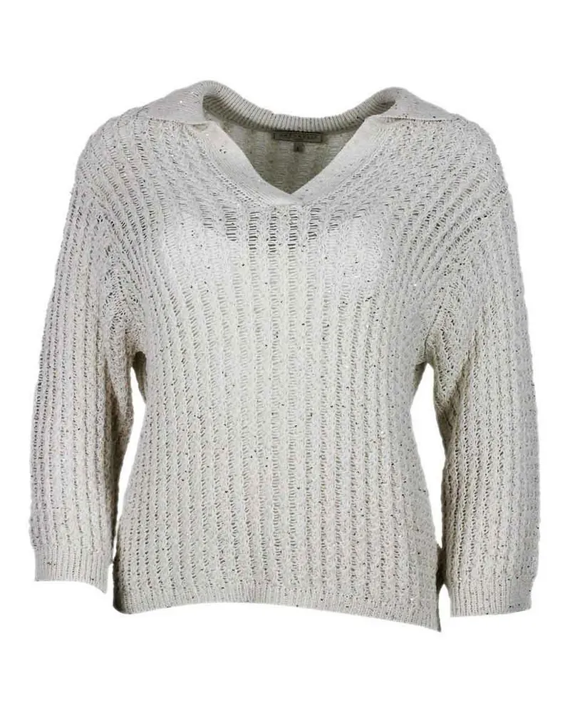Antonelli Firenze Rundhalspullover - Creme Creme