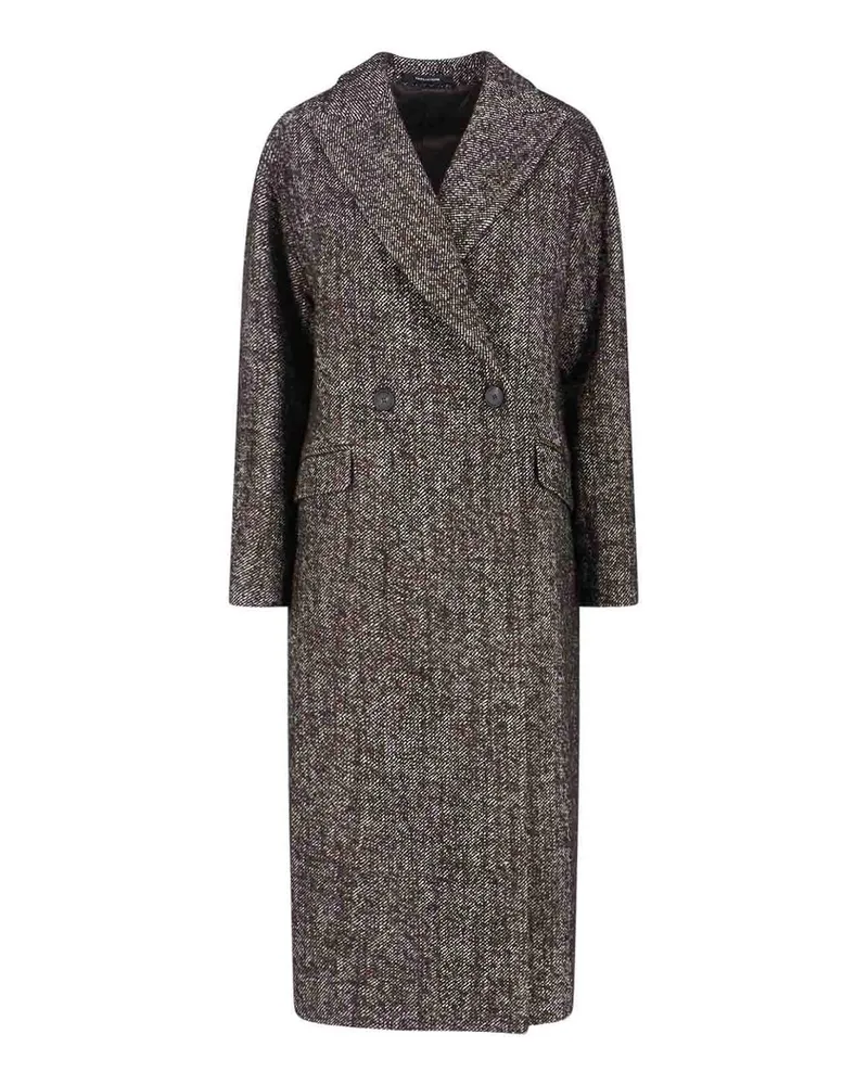 Tagliatore Knielanger Mantel - Braun Braun