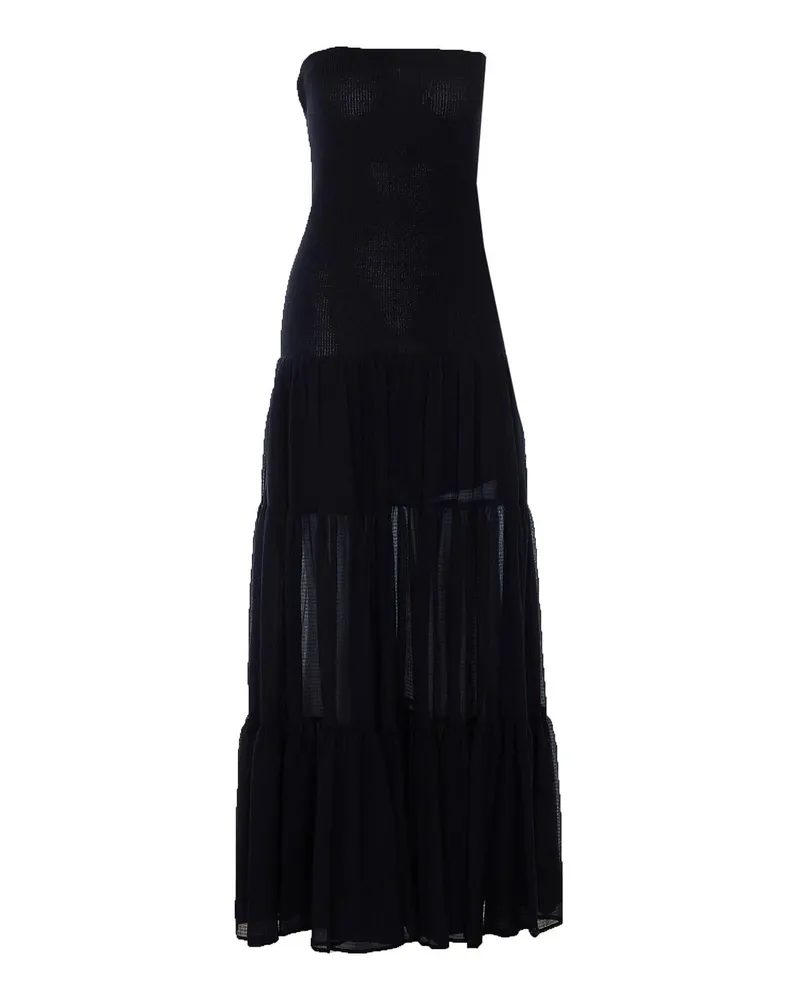 Pinko Knielanges Kleid - Schwarz Schwarz