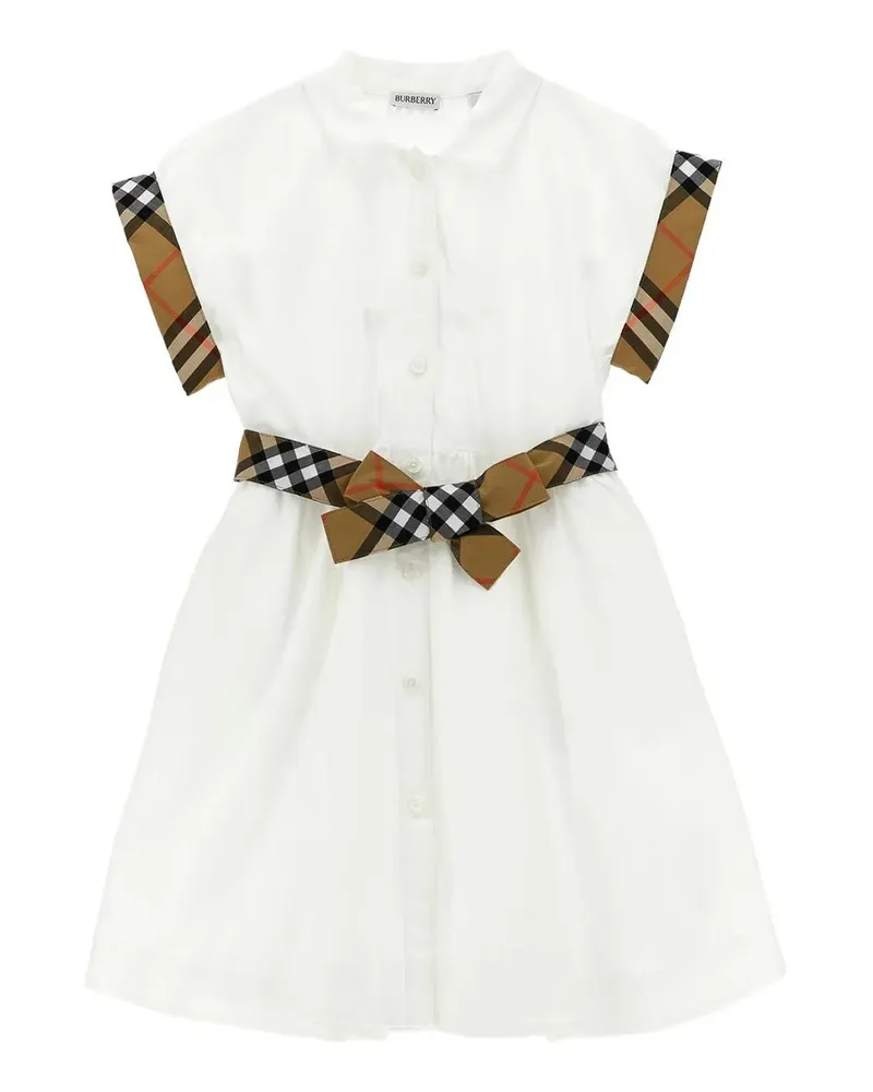 Burberry Knielanges Kleid - Weiß Weiß