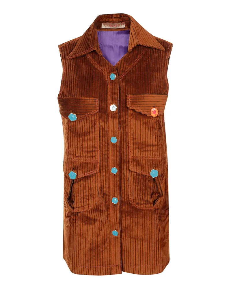 CORMIO Kurzes Kleid - Braun Braun