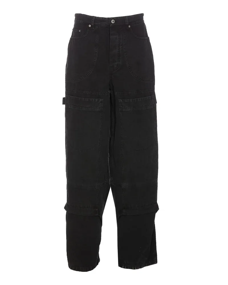 OFF-WHITE Bootcut Jeans - Schwarz Schwarz
