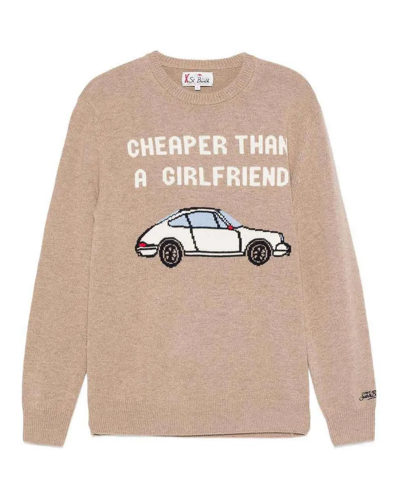 MC2 Saint Barth Rundhalspullover - Beige Beige