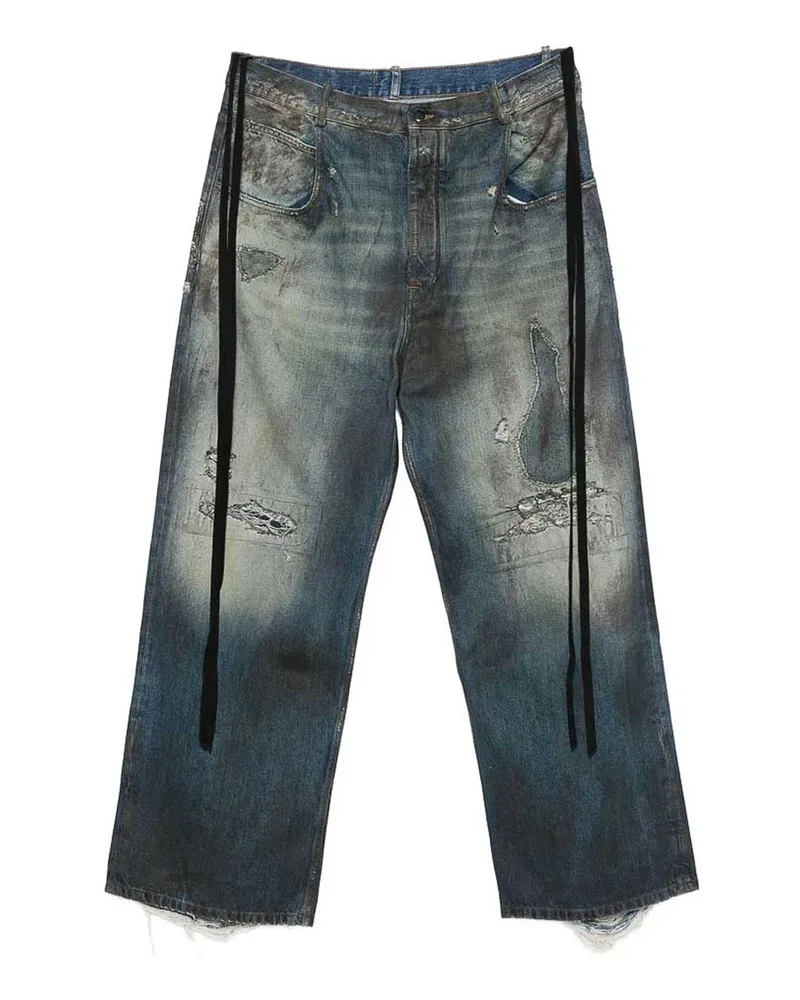 Ann Demeulemeester Schlagjeans - Blau Blau