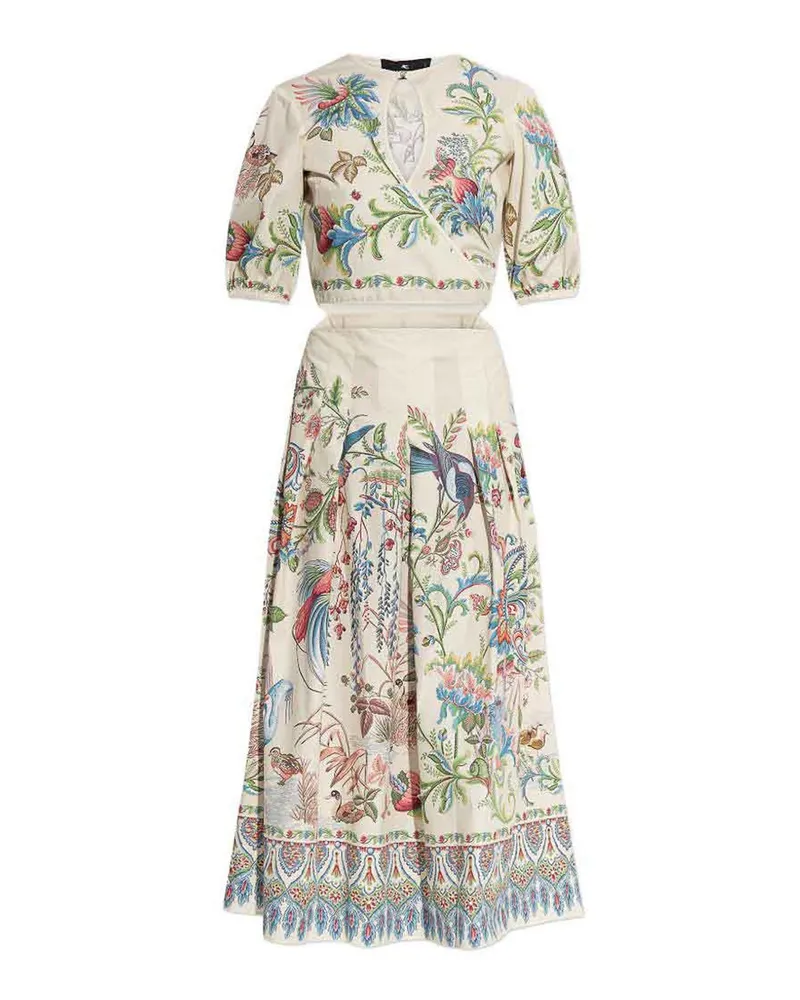 Etro Knielanges Kleid - Weiß Weiß