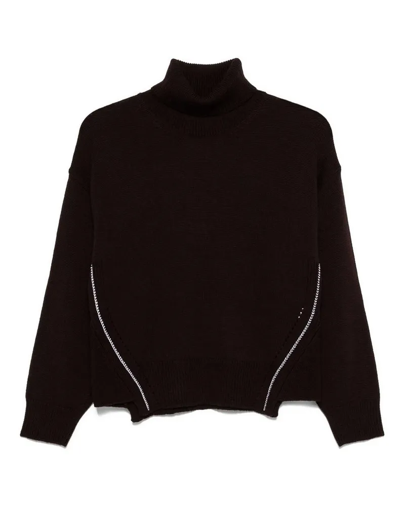 Alpha Studio Rollkragenpullover - Braun Braun