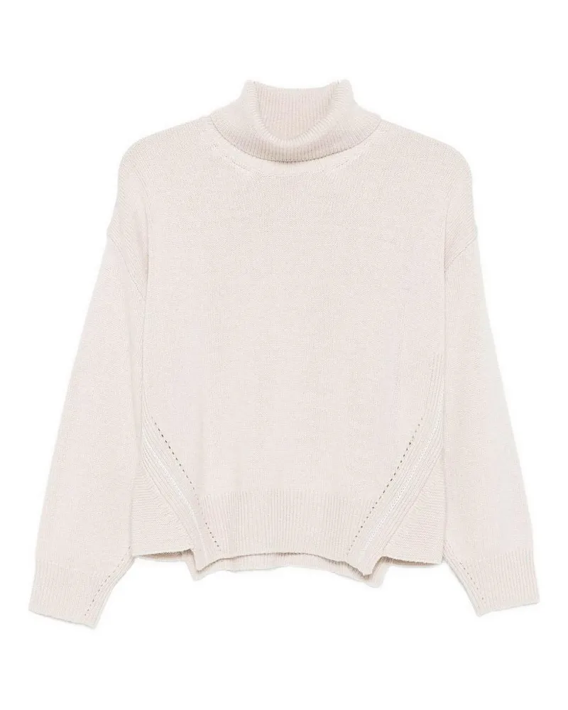 Alpha Studio Rollkragenpullover - Weiß Weiß