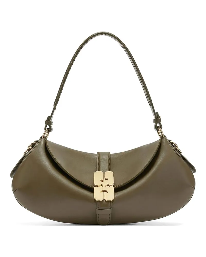 Ganni Schultertasche - Grün Grün