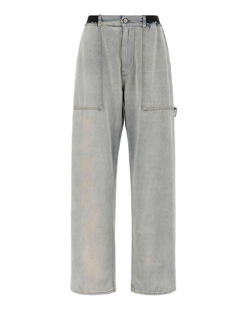 Maison Margiela Straight Leg Jeans - Hellblau Hellblau