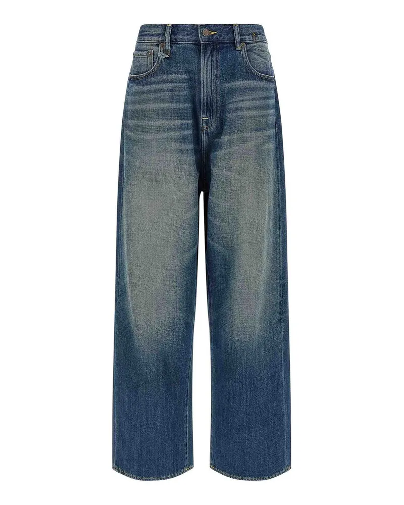 R13 Straight Leg Jeans - Blau Blau