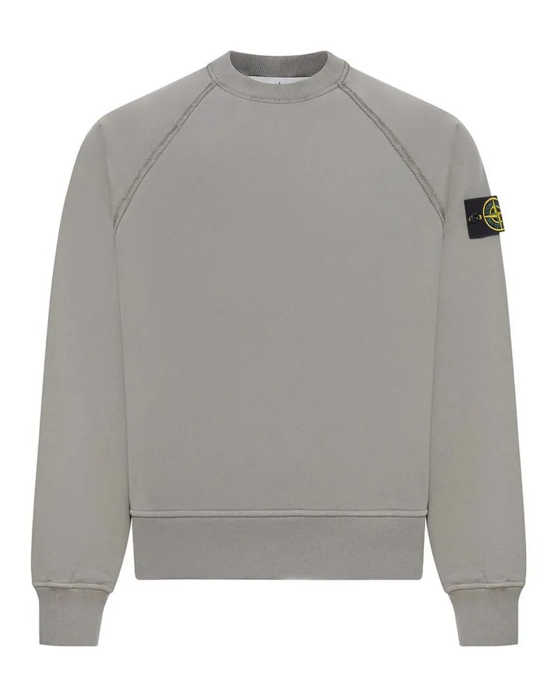 Stone Island Rundhalspullover - Grau Grau