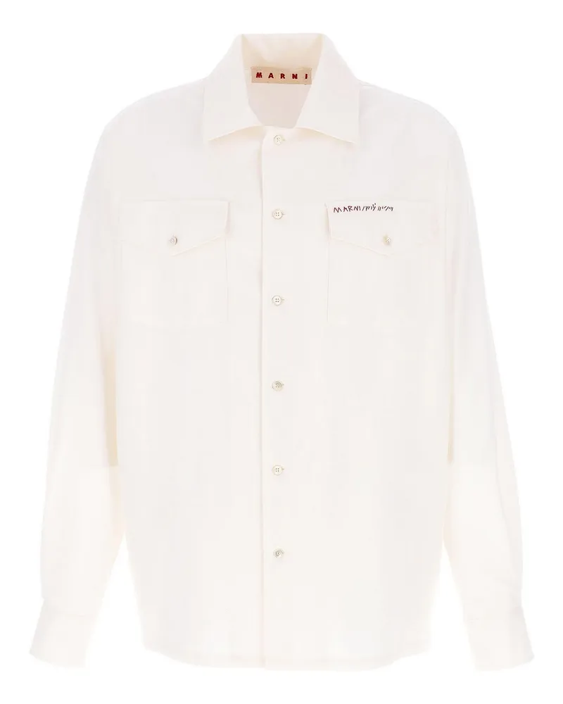 Marni Hemd - Bunt Weiß