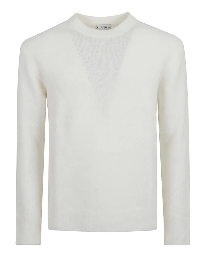 Ballantyne Rundhalspullover - Weiß Weiß