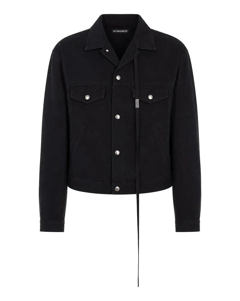 Ann Demeulemeester Jeansjacke - Schwarz Schwarz