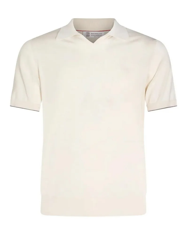 Brunello Cucinelli Rundhalspullover - Weiß Weiß