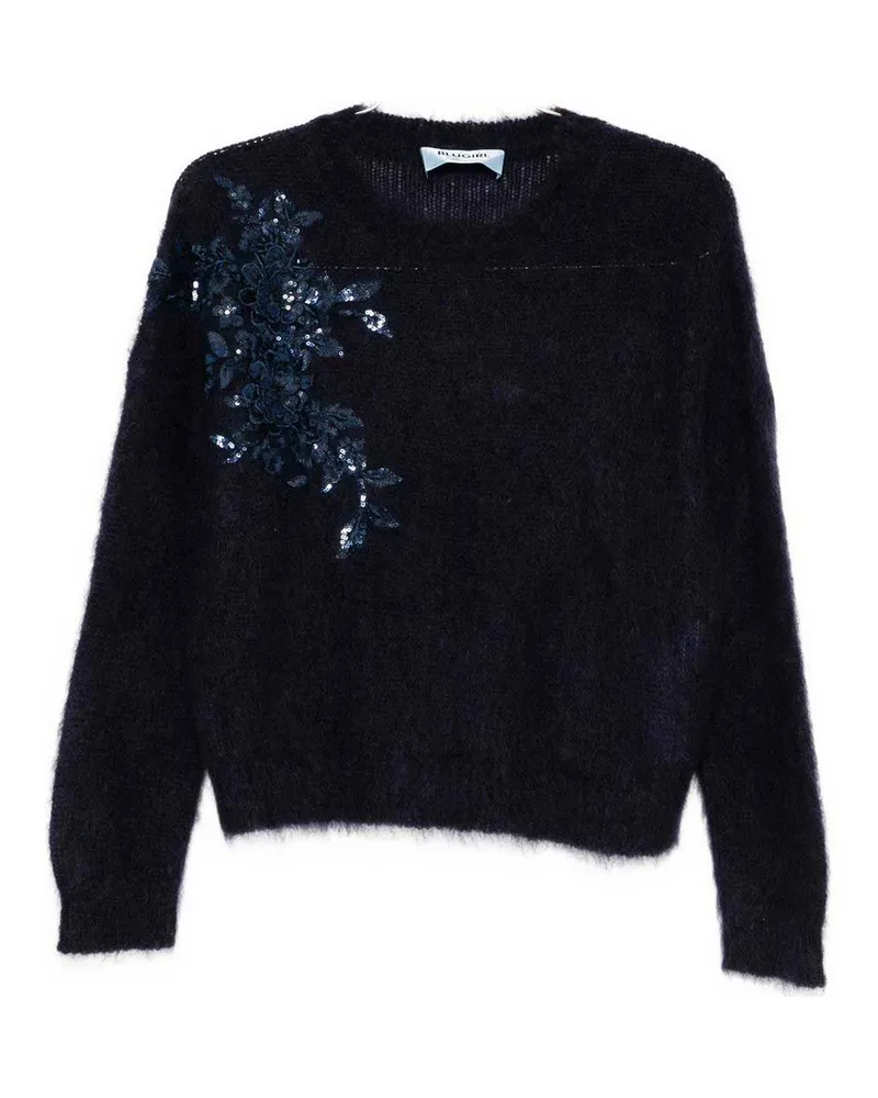 Blumarine Rundhalspullover - Blau Blau