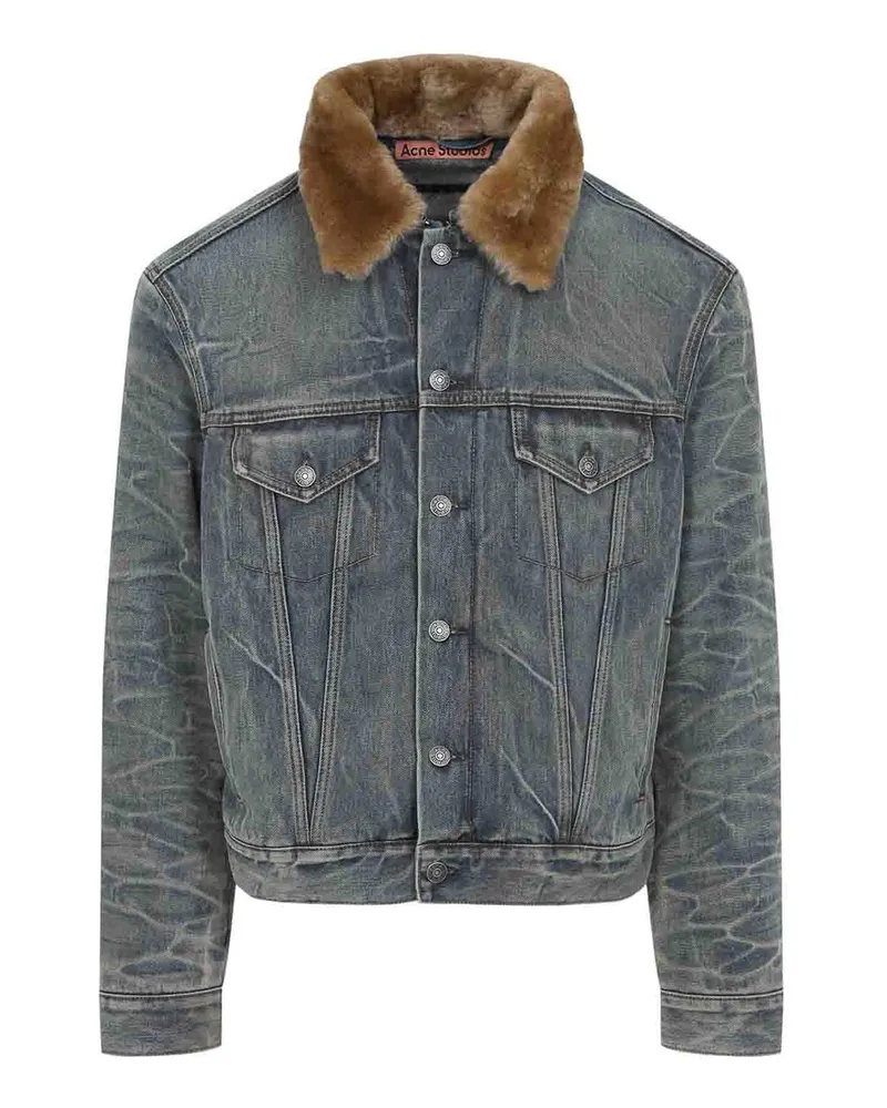 Acne Studios Casualjacke - Dunkles Jeansblau Dunkles