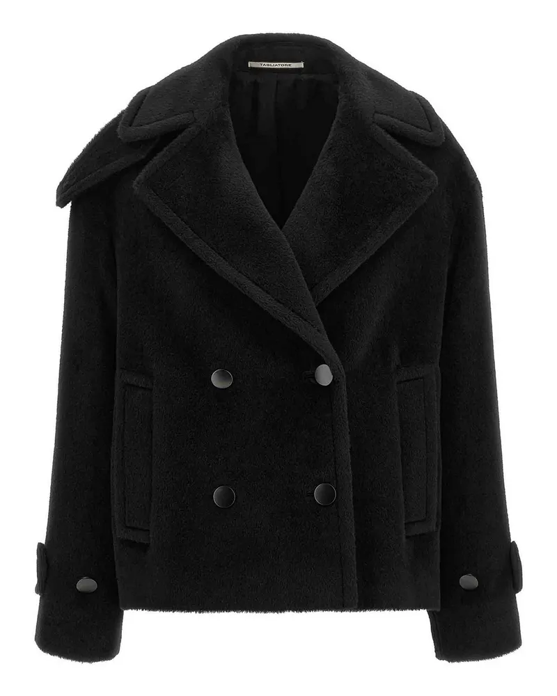 Tagliatore Langer Mantel - Schwarz Schwarz