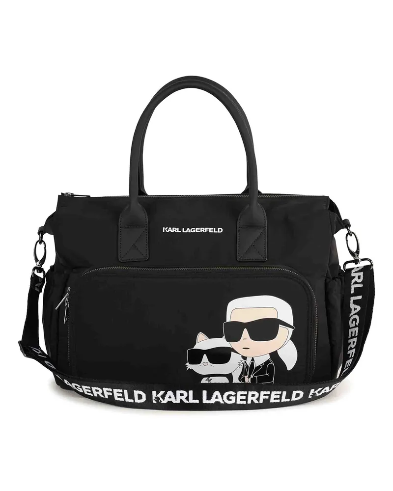Karl Lagerfeld Schultertasche - Schwarz Schwarz