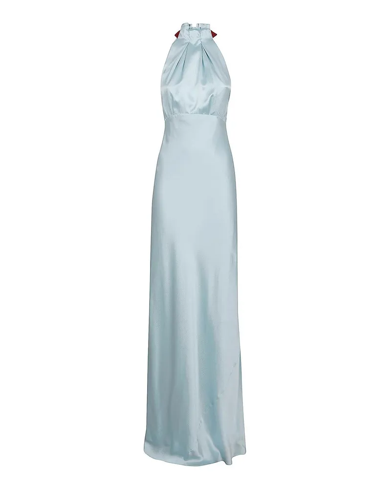 Saloni Knielanges Kleid - Blau Blau