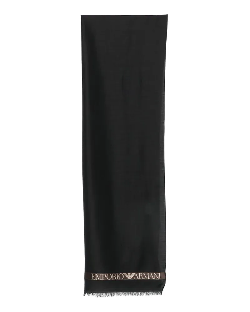 Emporio Armani Schal - Schwarz Schwarz