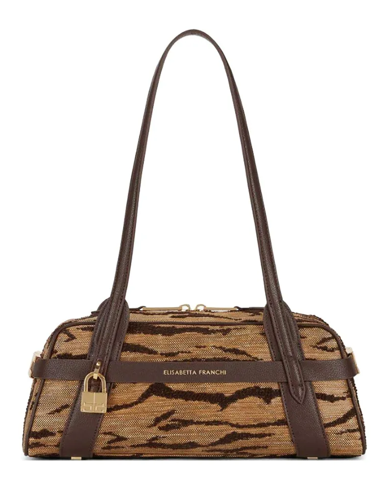 Elisabetta Franchi Schultertasche - Camel Camel