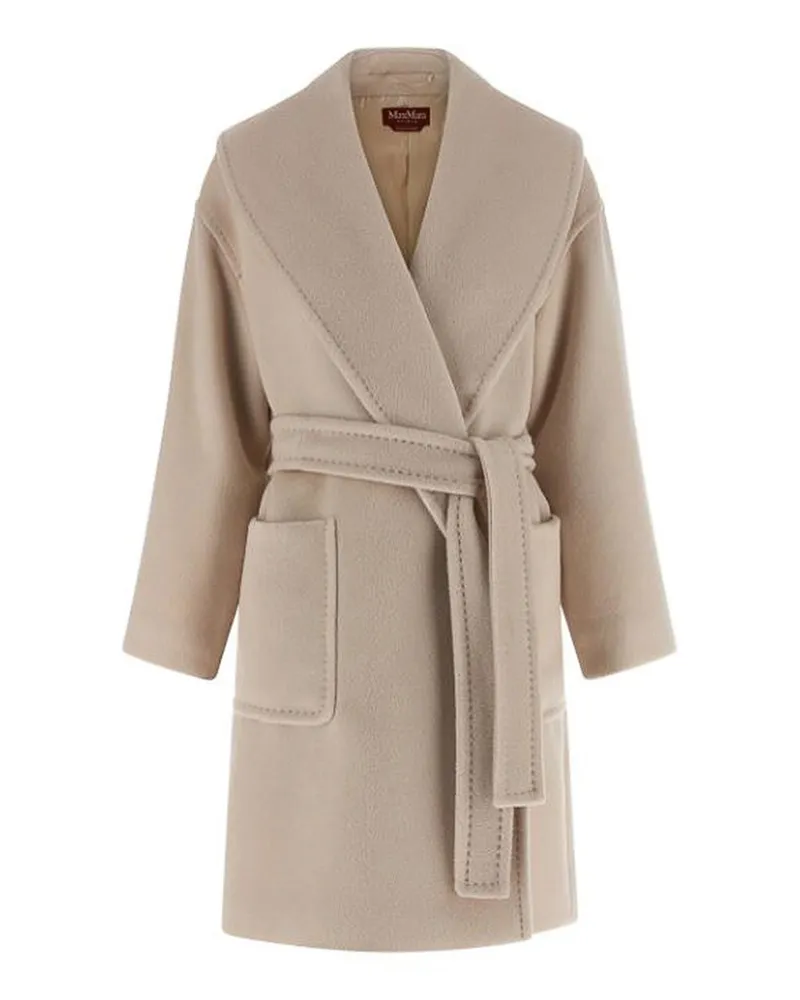 Max Mara Kurzer Mantel - Hellbraun Hellbraun