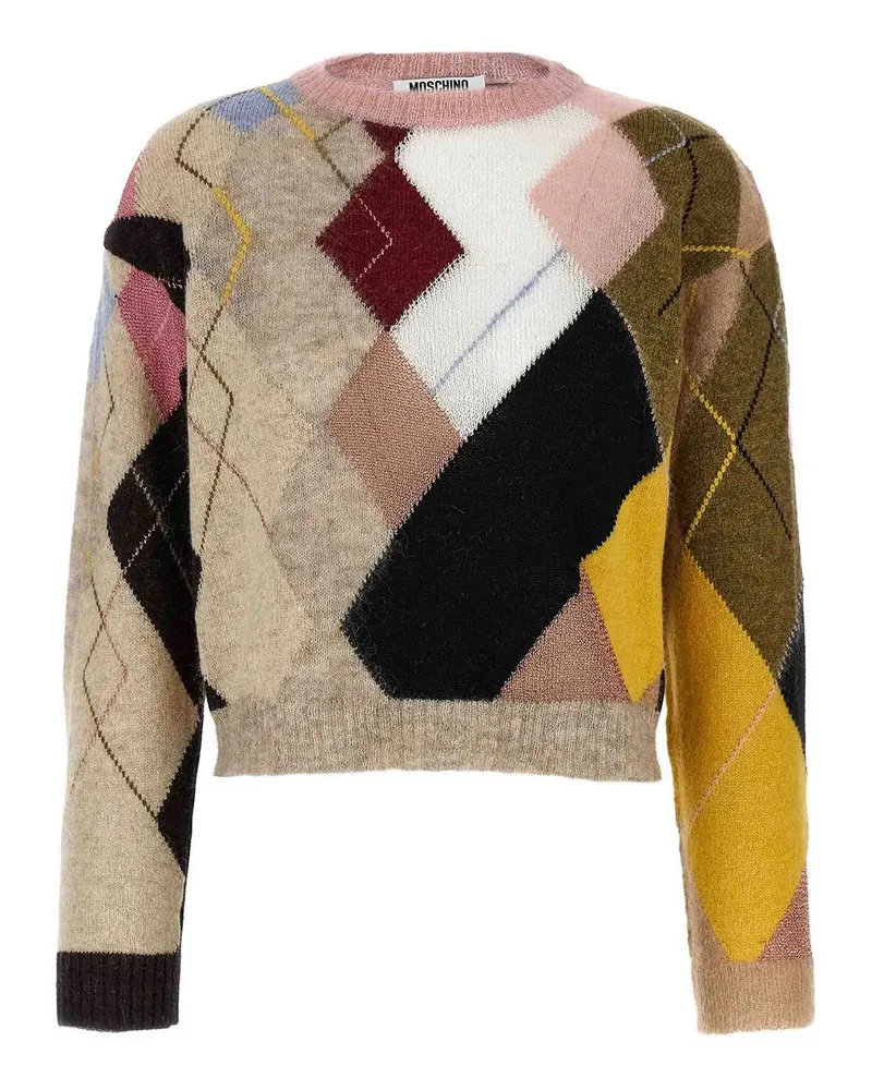 Moschino Rundhalspullover - Bunt Bunt