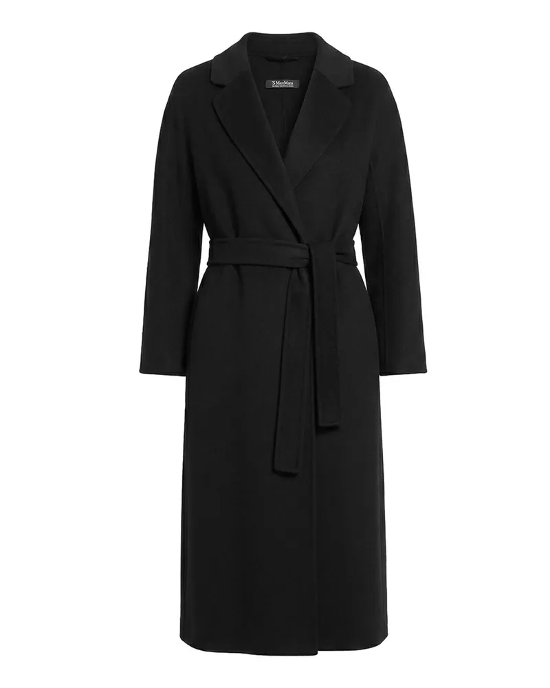 Max Mara Knielanger Mantel - Schwarz Schwarz