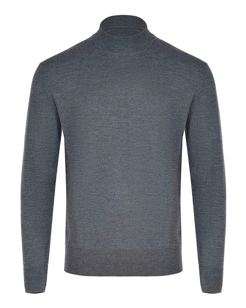 Paolo Pecora Milano Rundhalspullover - Grau Grau