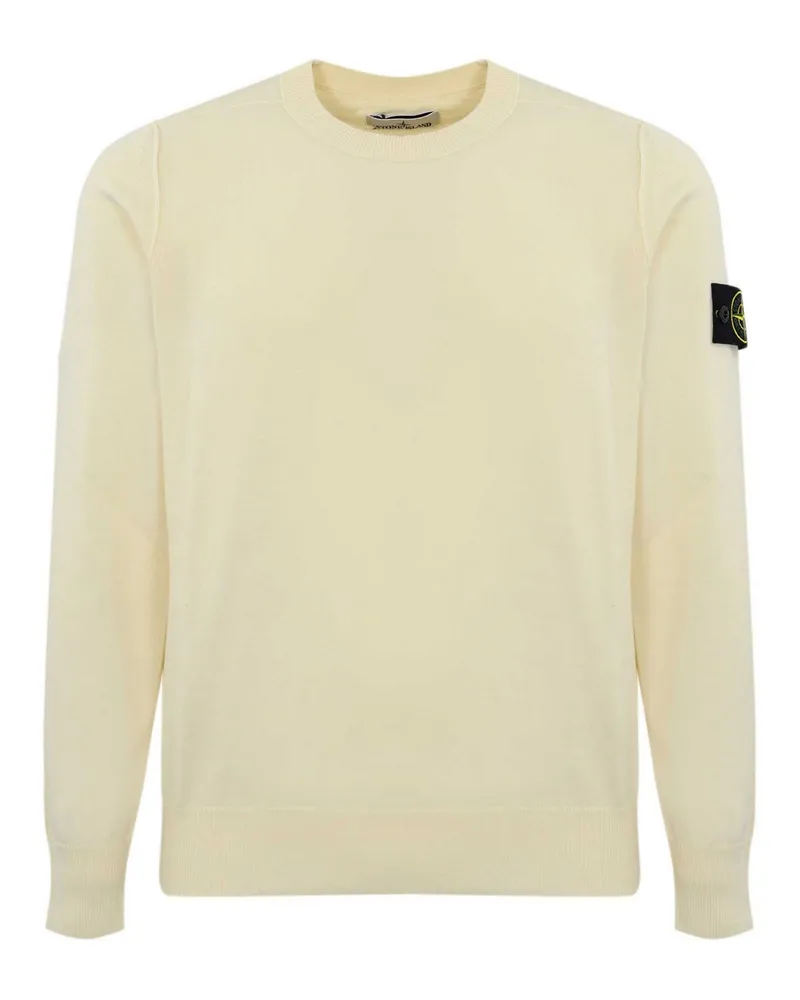 Stone Island Rundhalspullover - Weiß Weiß