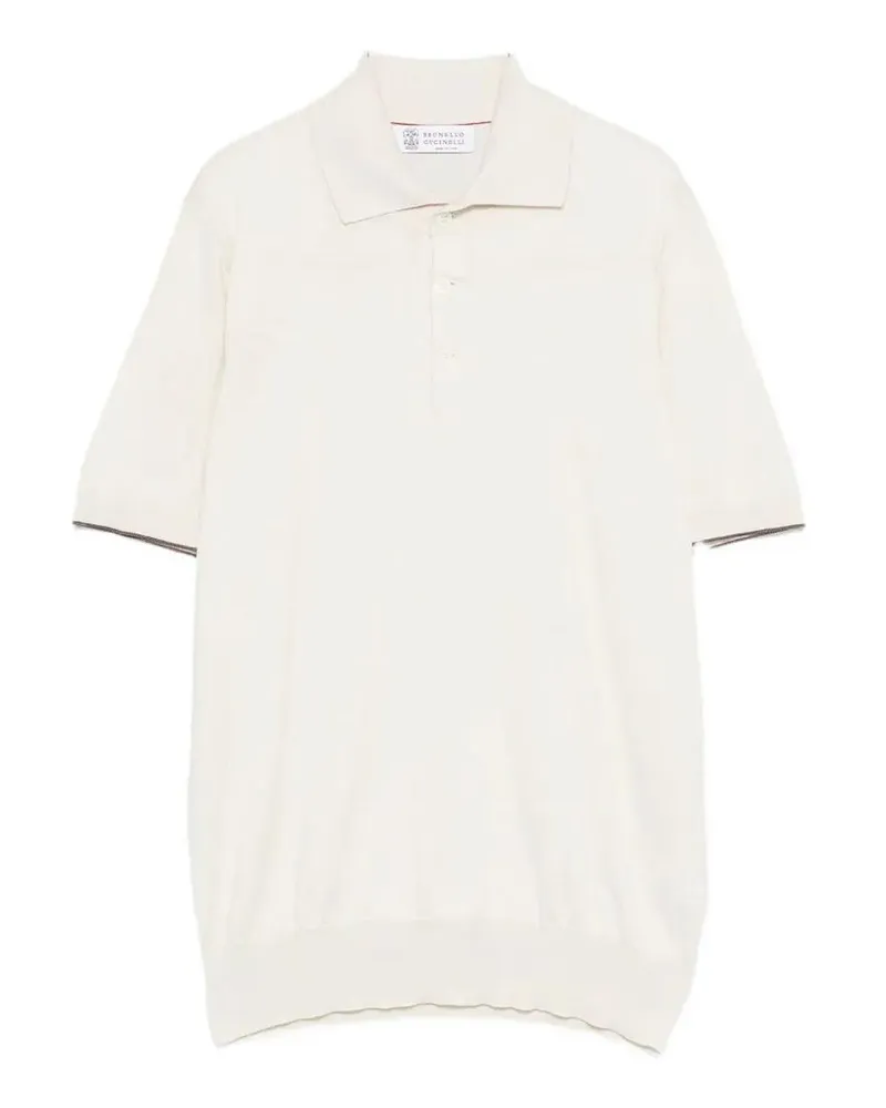 Brunello Cucinelli Poloshirt - Weiß Weiß