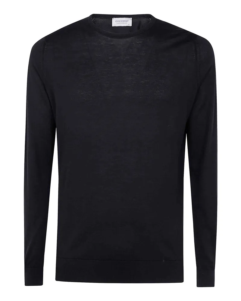John Smedley Rundhalspullover - Schwarz Schwarz